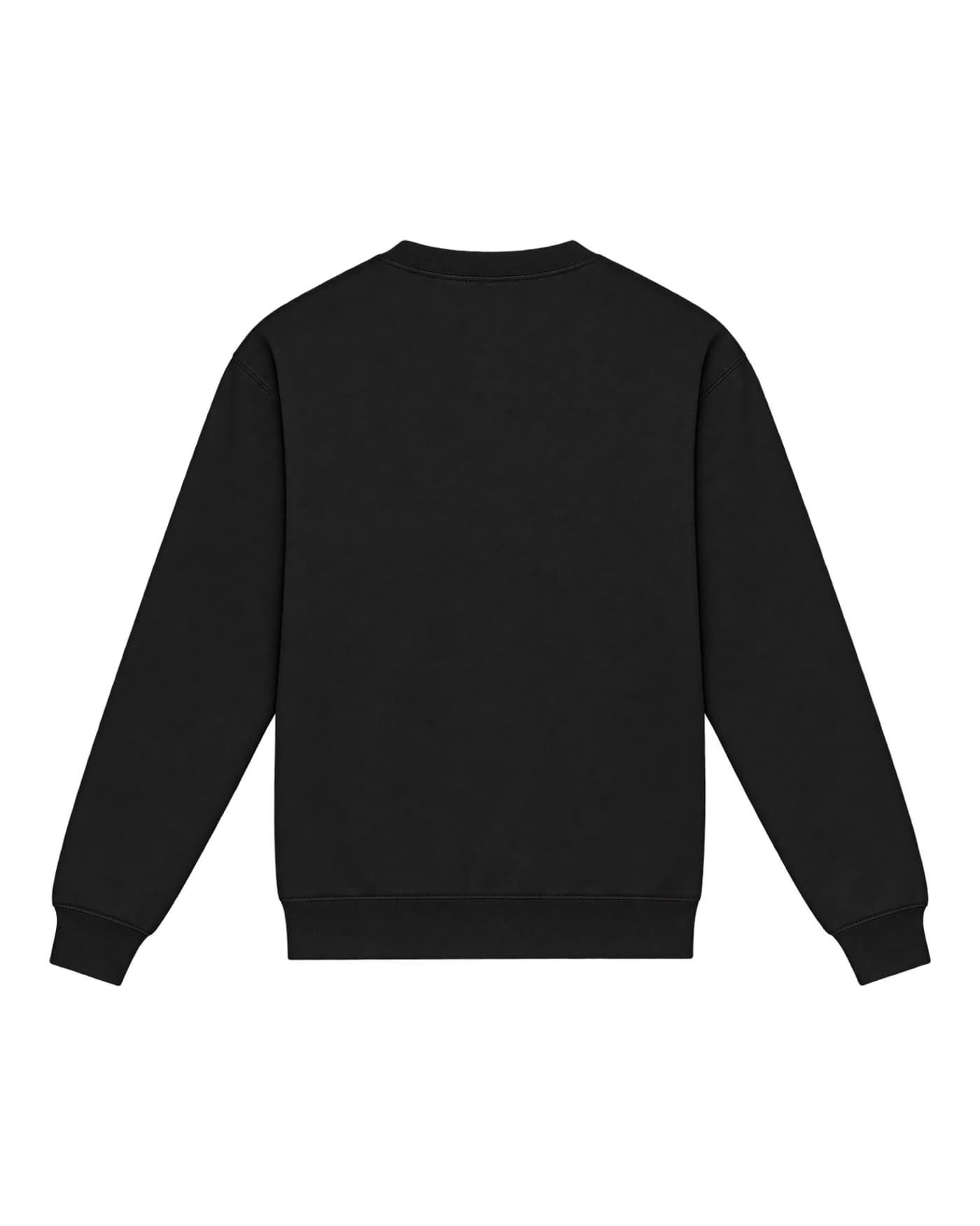 Sweat-shirt personnalisé Gabin noir, vue de dos, 80 % coton ringspun, 20 % polyester, 280 g/m²