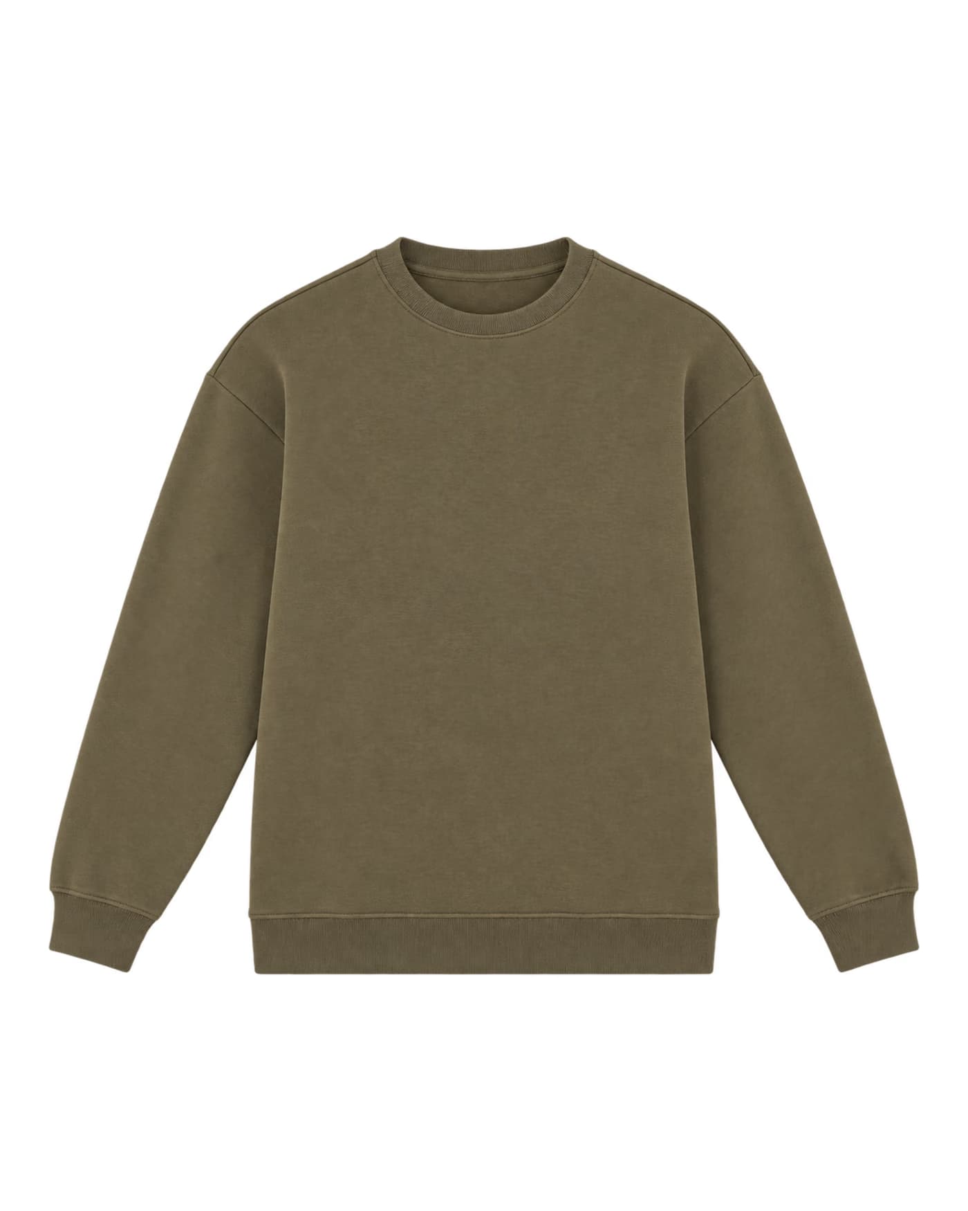 Sweat-shirt Sacha à personnaliser, coupe classique, 300 g/m², coloris vert olive