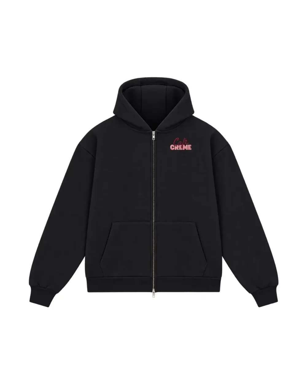 Hoodie zippé brodé pour une agence, secteur immobilier