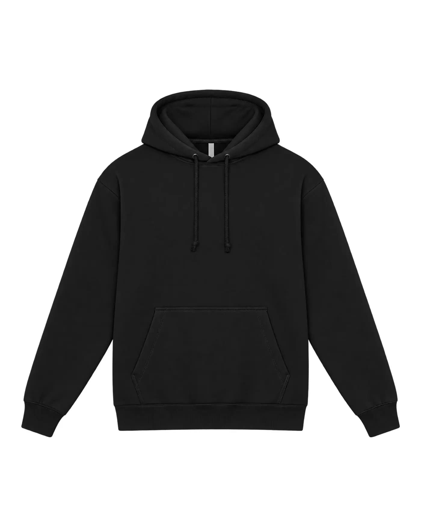 Logo Bailey brodé côté cœur sur un hoodie noir d’équipe, hoodie nu