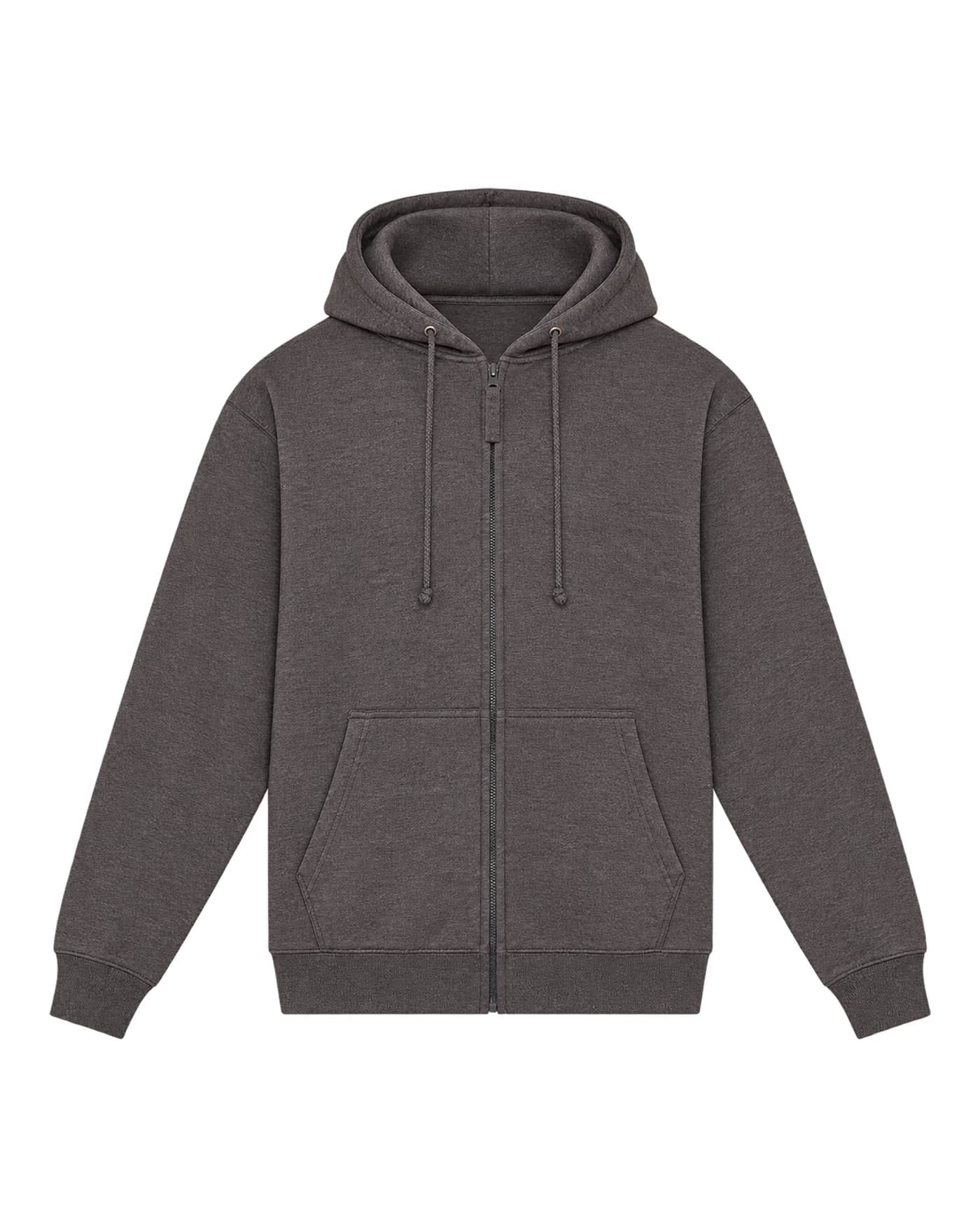 Hoodie zippé Hugo à personnaliser, coupe classique, 280 g/m², coloris anthracite
