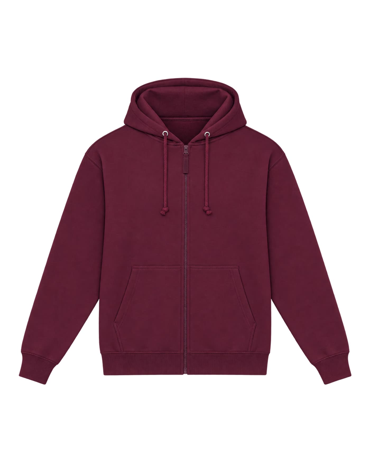Hoodie zippé Hugo à personnaliser, coupe classique, 280 g/m², coloris bordeaux