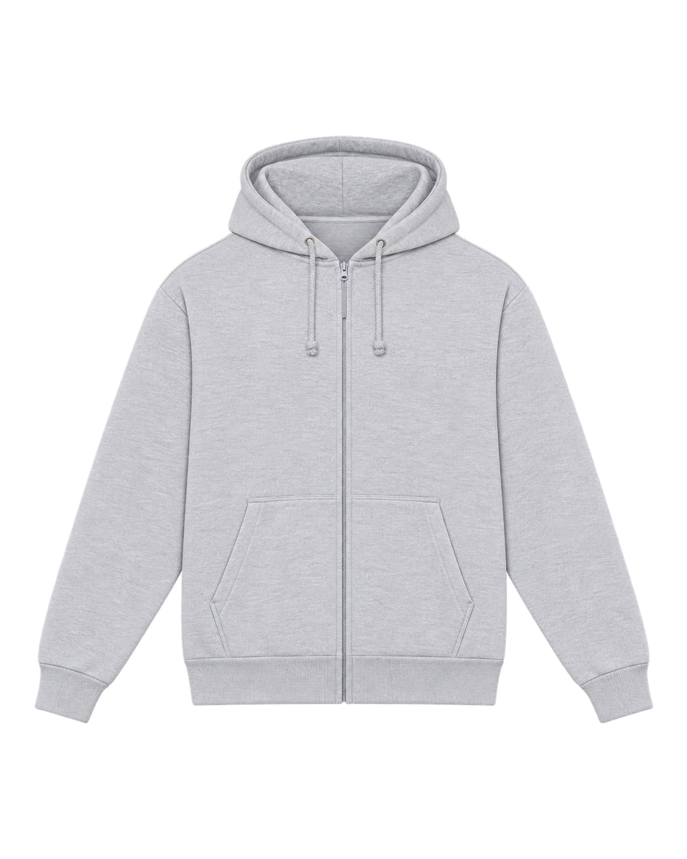 Hoodie zippé Hugo à personnaliser, coupe classique, 280 g/m², coloris gris chiné