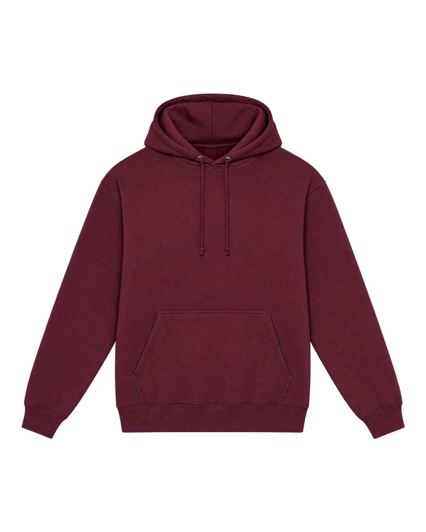 Hoodie Jules à personnaliser, coupe large, 280 g/m², coloris bordeaux