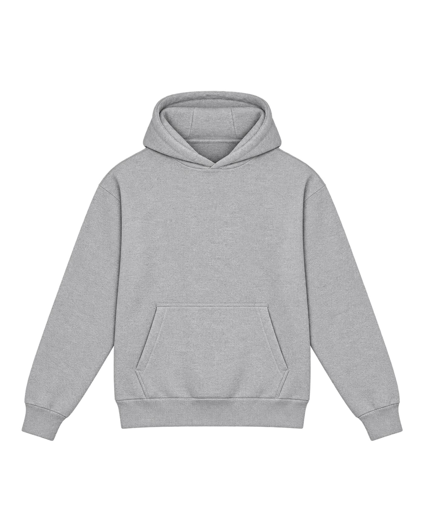Hoodie Malo à personnaliser, coupe ample, 340 g/m², coloris gris chiné