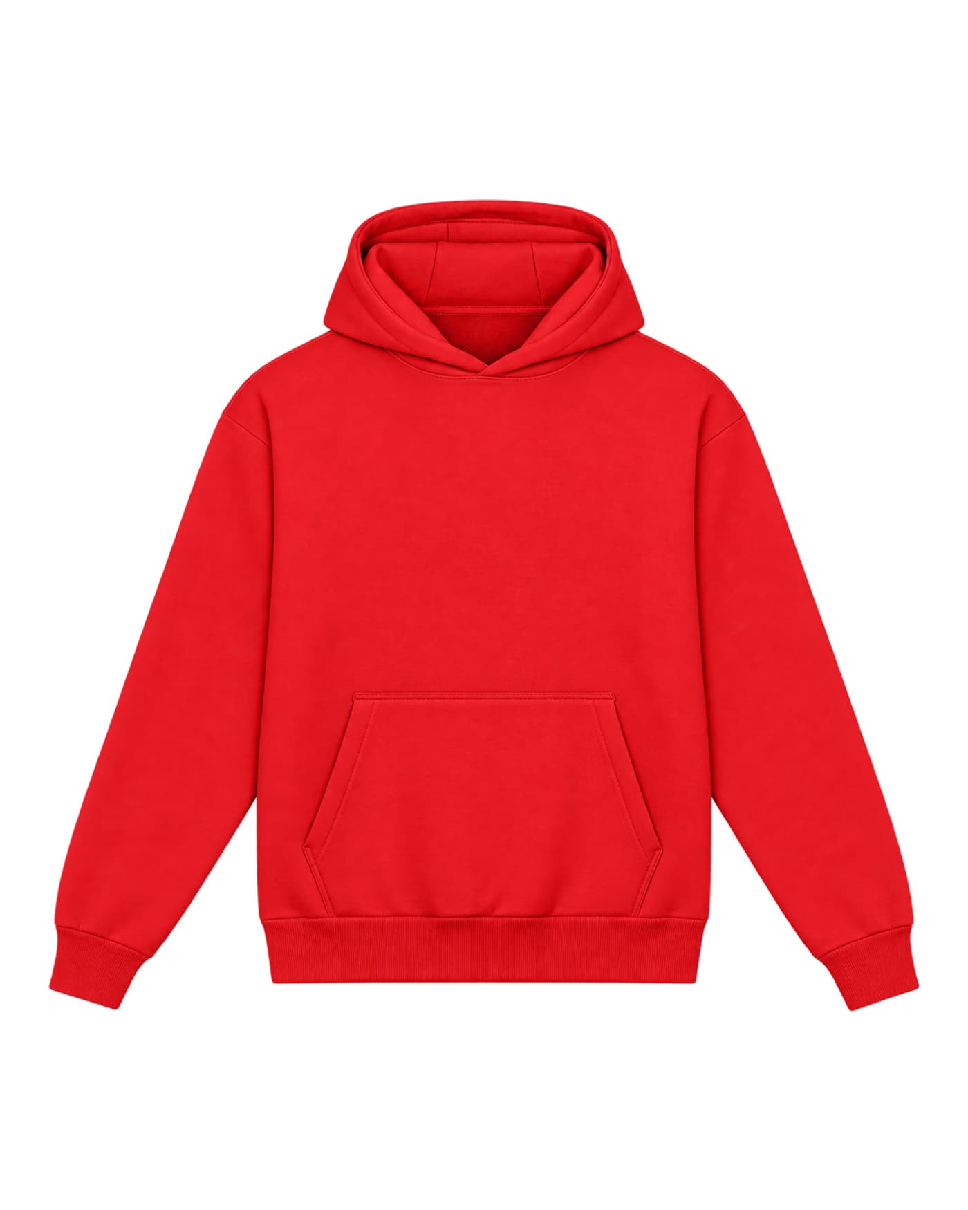 Hoodie Malo à personnaliser, coupe ample, 340 g/m², coloris rouge