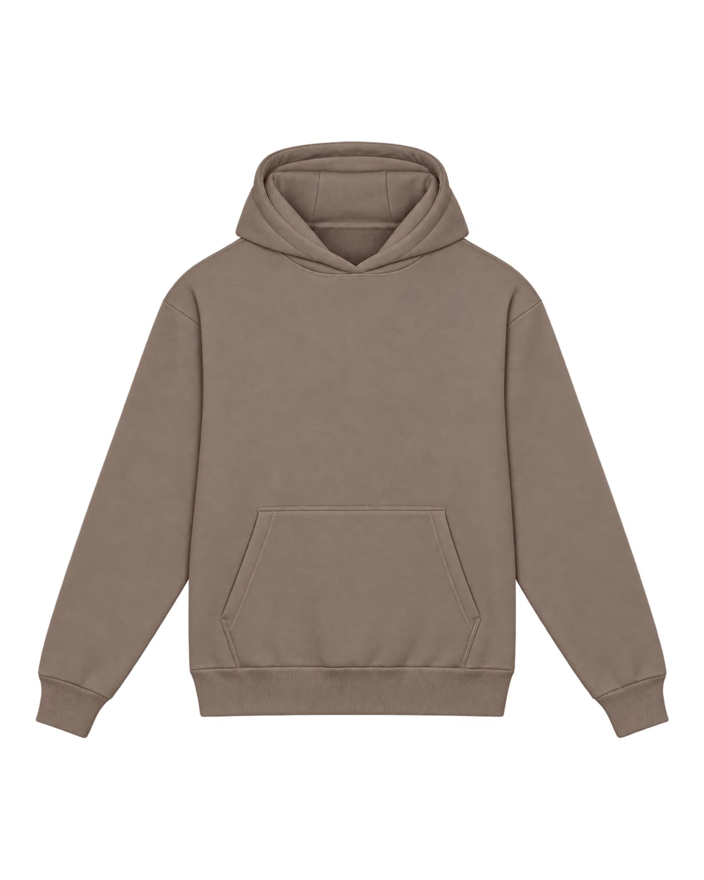 Hoodie Malo à personnaliser, coupe ample, 340 g/m², coloris taupe